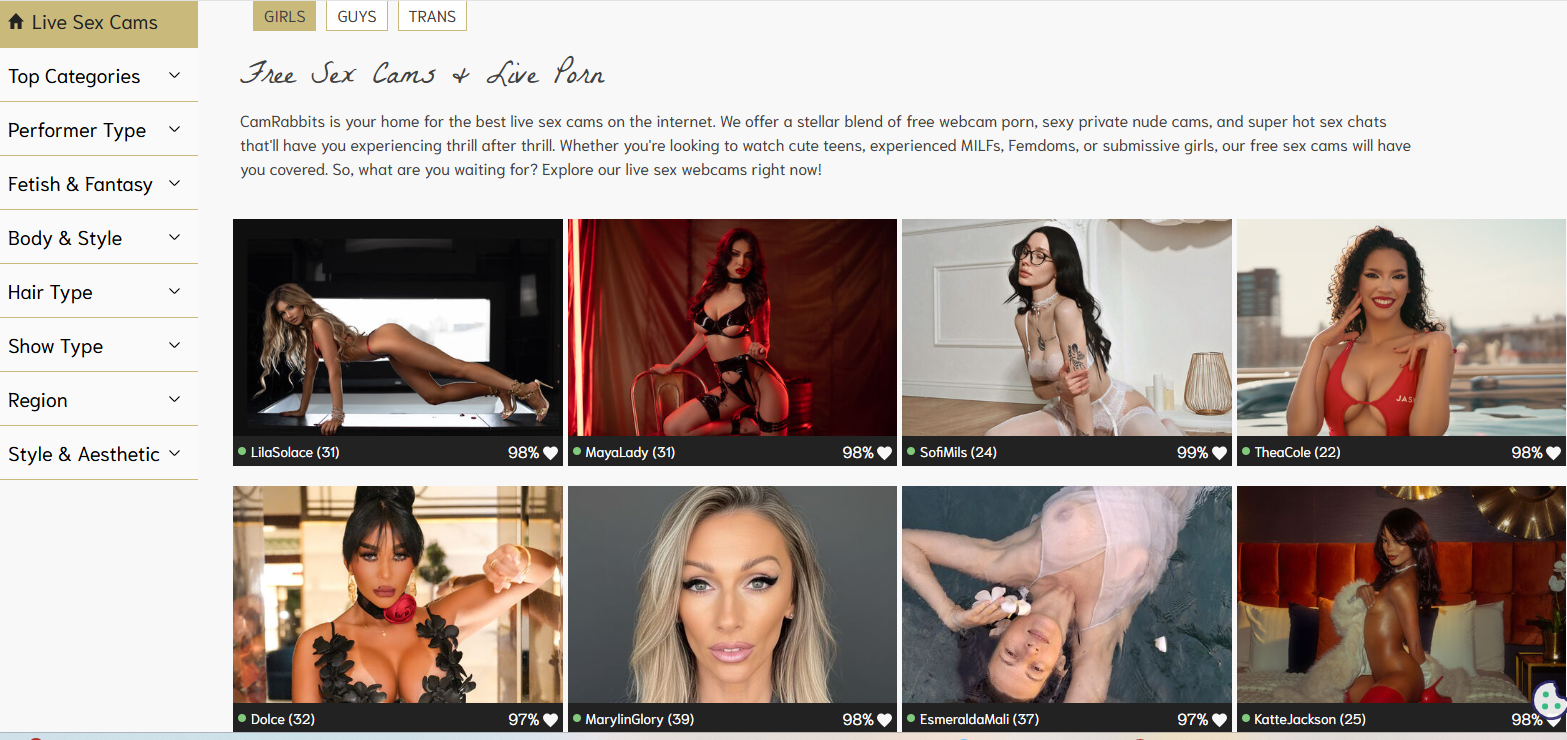 Live porn sites